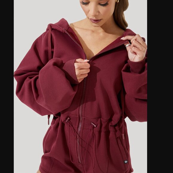 NEW - POPFLEX CLOUD ROMPER - RED WINE L/XL - Picture 1 of 11